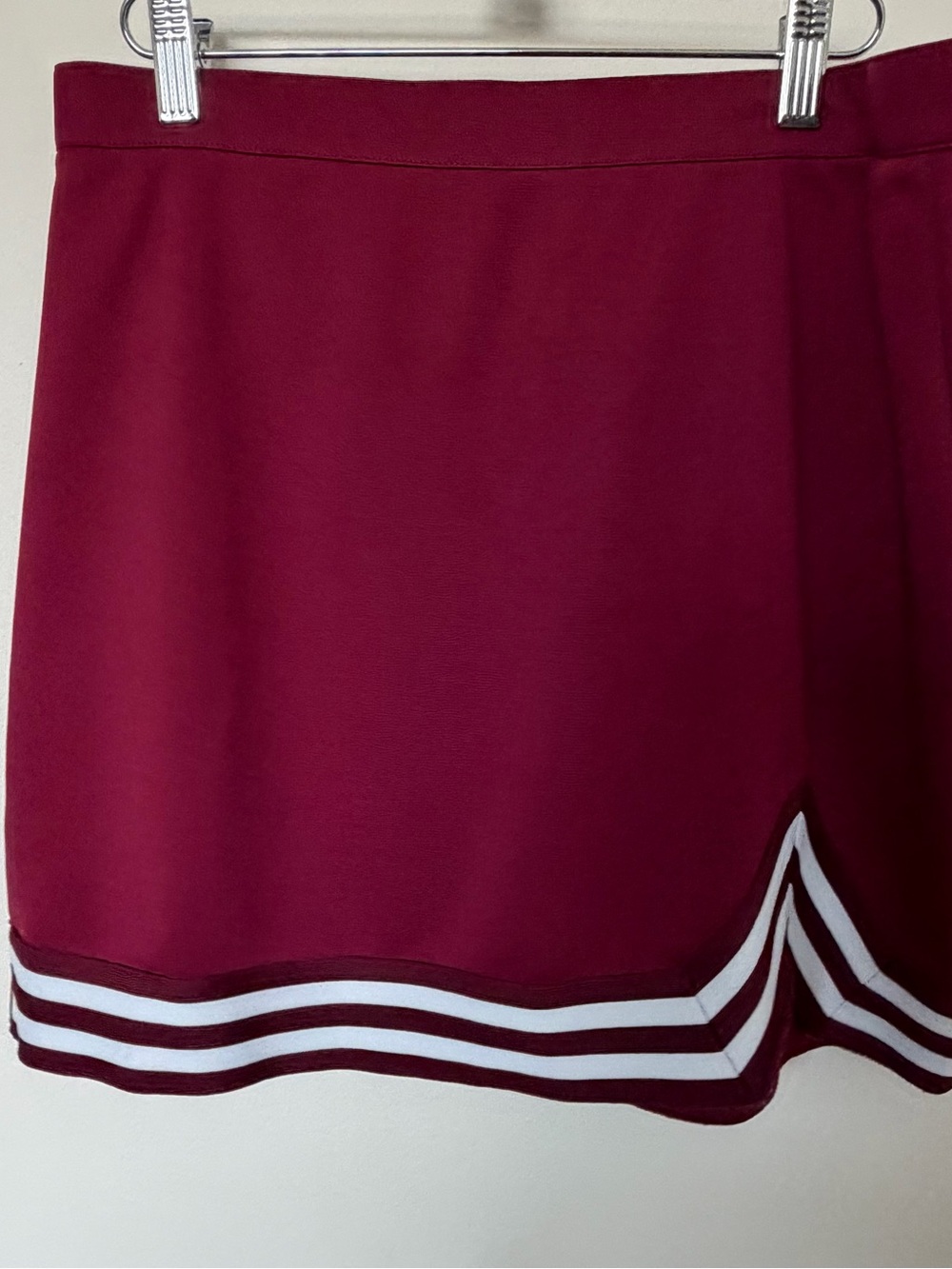 ZooZatz Maroon Cheer Skirt Size Large